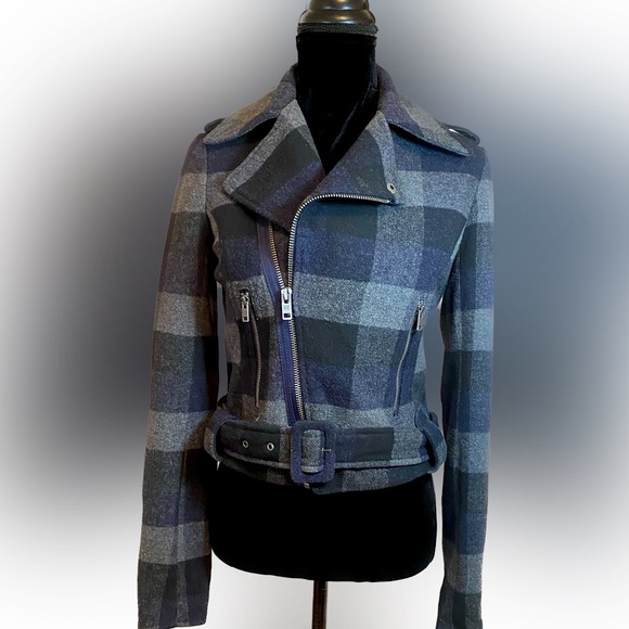 American Eagle Outfitters Jackets & Blazers - American Eagle Outfitters Wool Blend Motorcycle Jacket